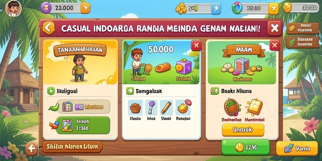 Fitur interaktif yang membuat bermain semakin seru.