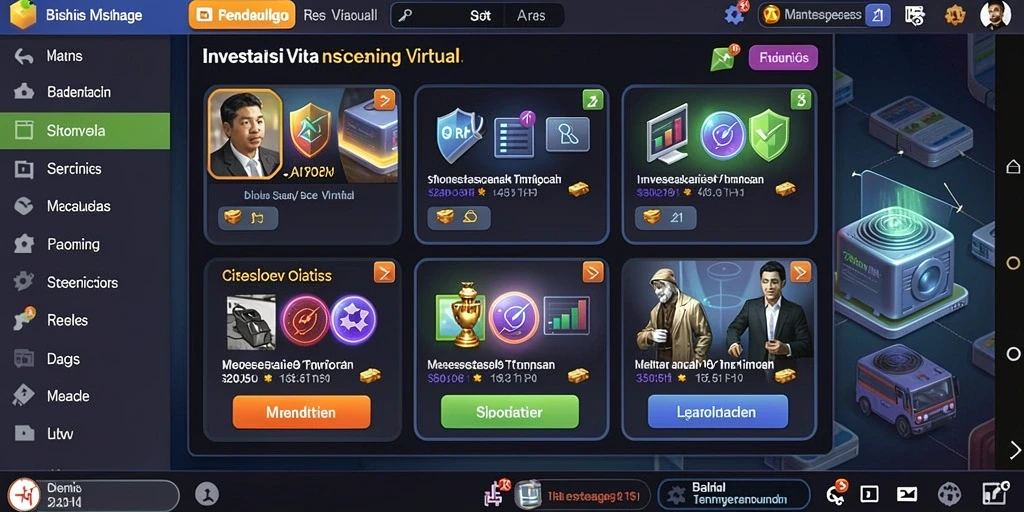 Screenshot saat pemain bersaing dalam mode multiplayer.